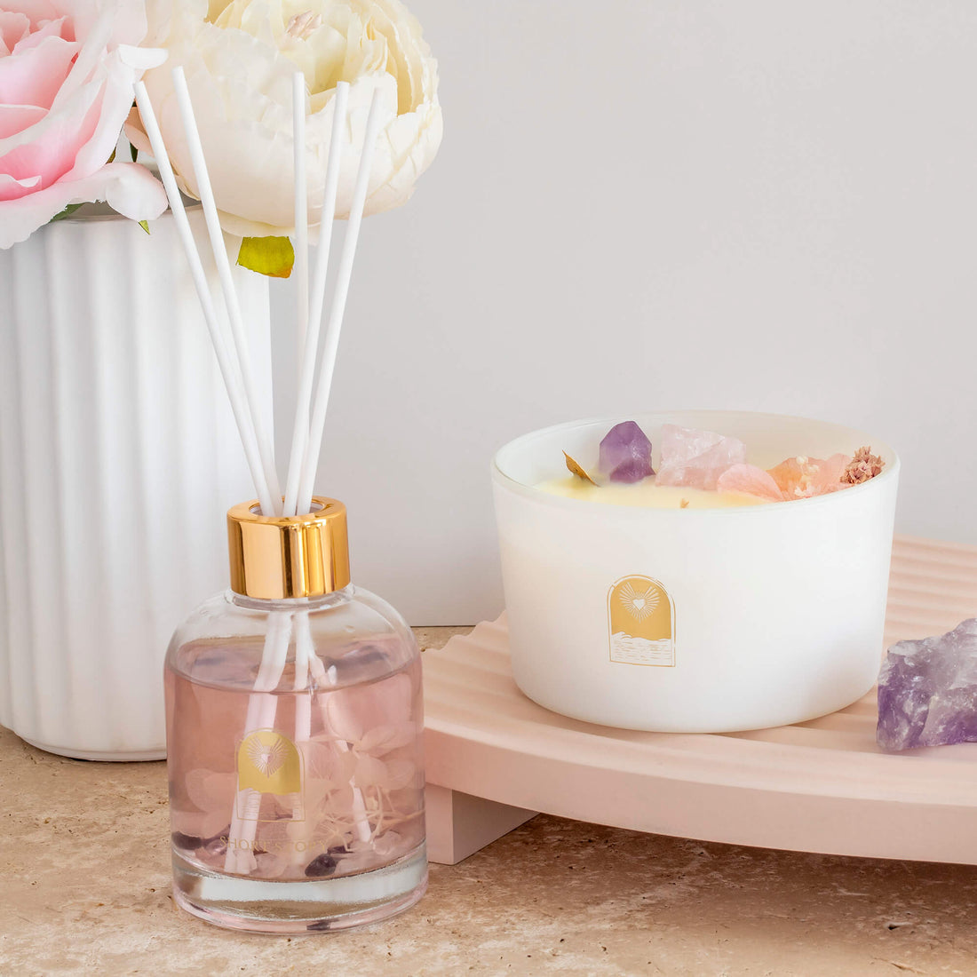 Floral Crystal Diffuser Love Wild Peony &amp; Amber