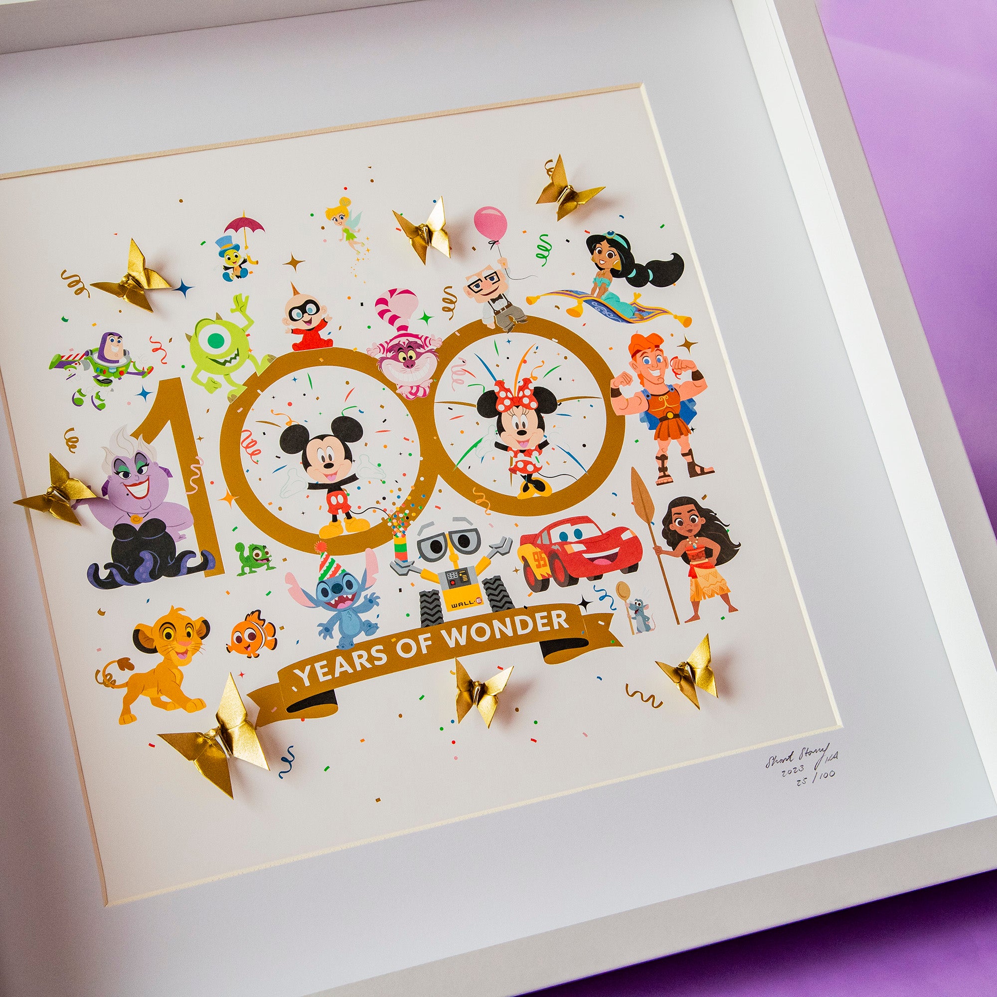 Disney Large White Frame D100