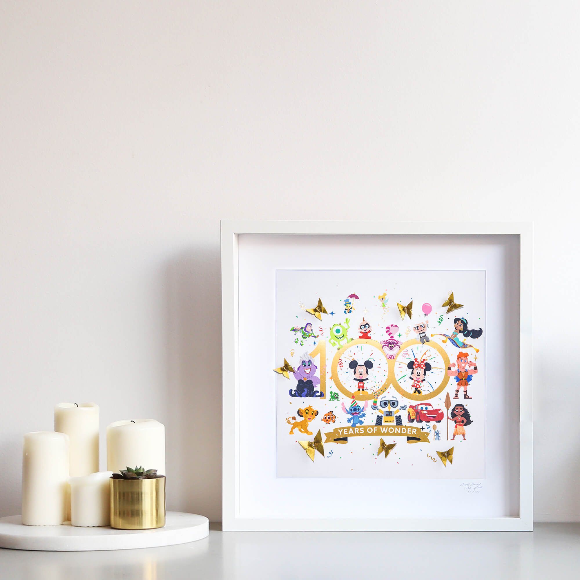 Disney Large White Frame D100