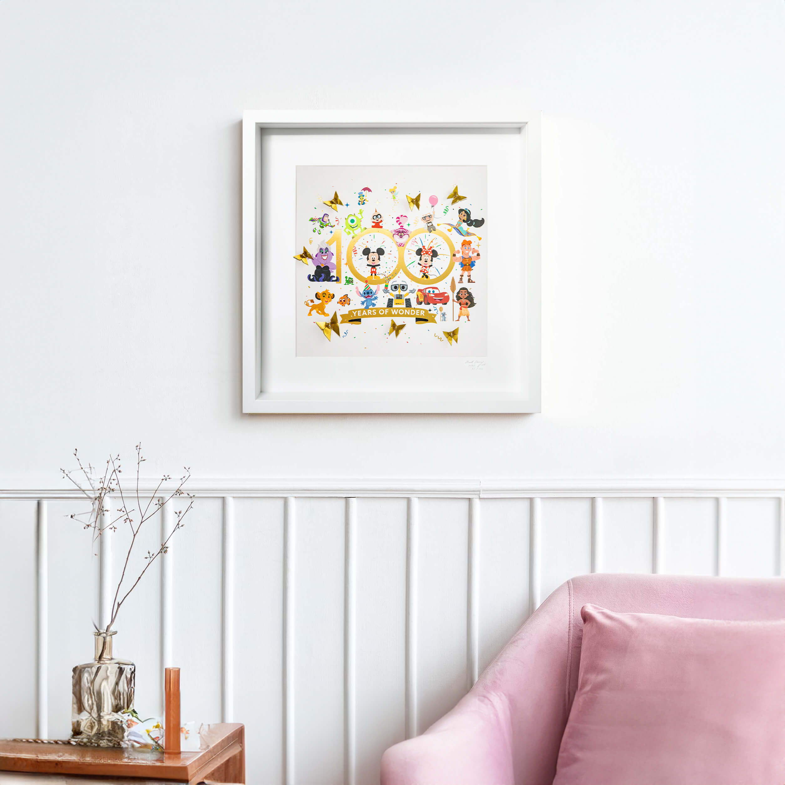 Disney Large White Frame D100