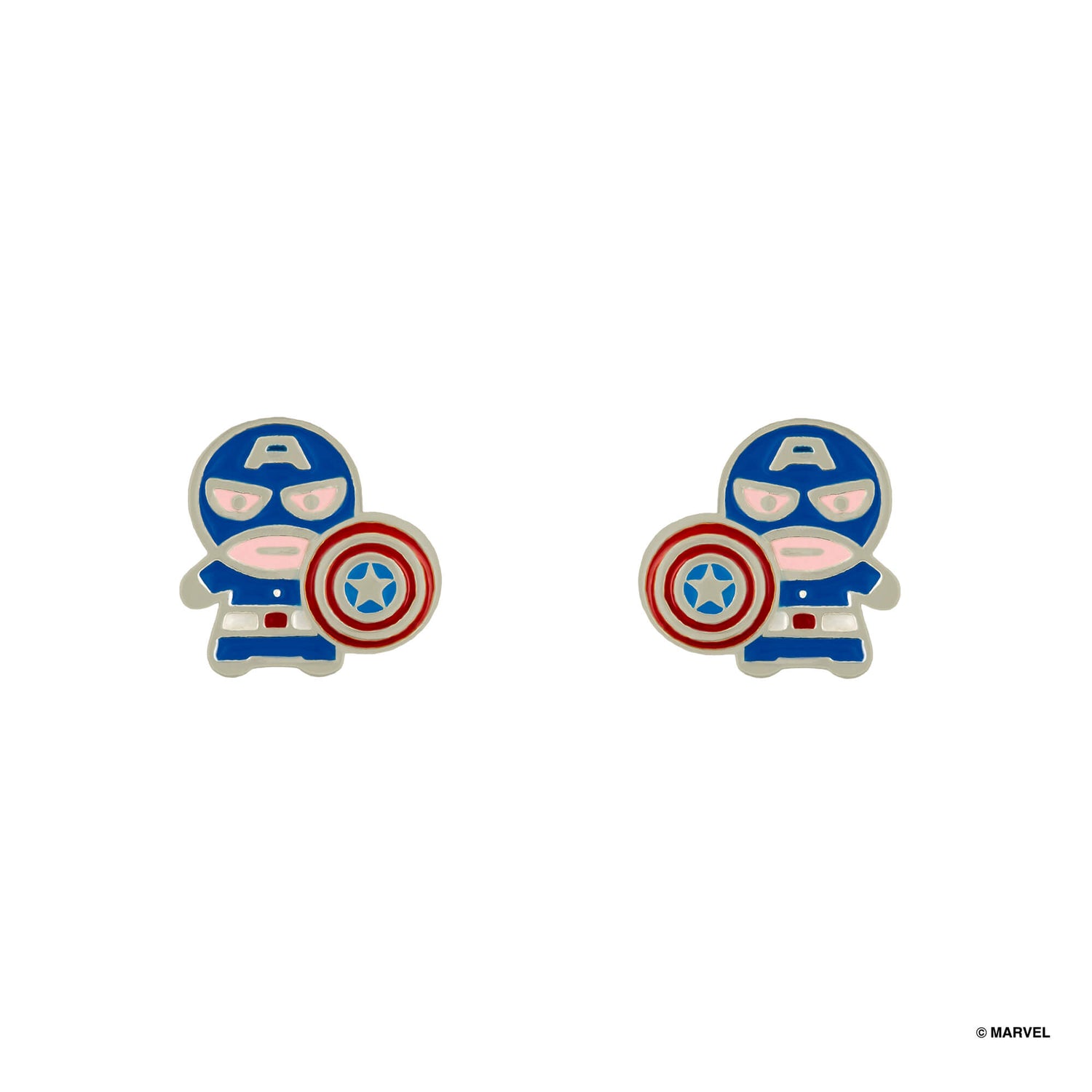 Marvel Epoxy Earring Captain America