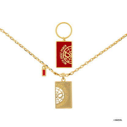 Marvel Necklace &amp; Pet Charm Set Spider-Man