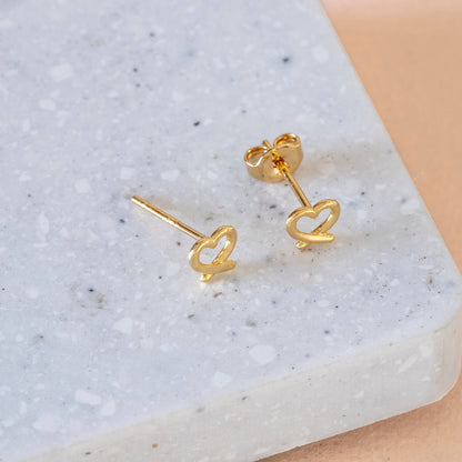 Earring Pretzel Heart