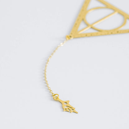 Harry Potter Gold Bookmark Deathly Hallows