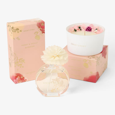 Floral Peonies Candle & Diffuser Pack