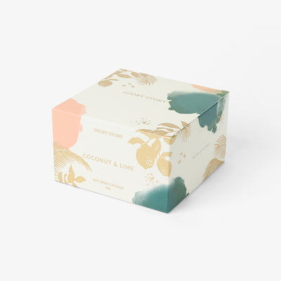 Floral Candle Coconut Lime
