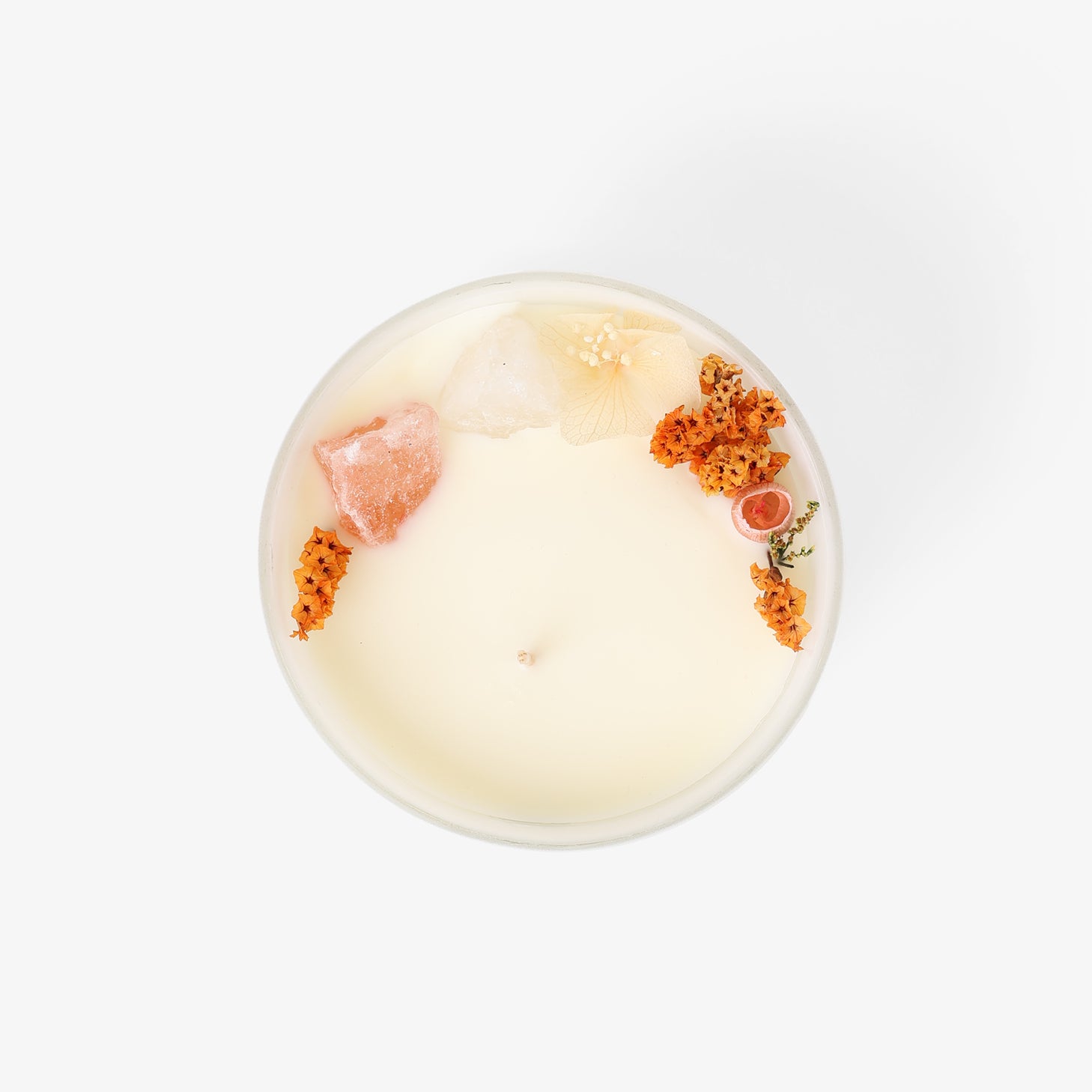 Floral Crystal Candle Serenity Peach Blossom & Vanilla