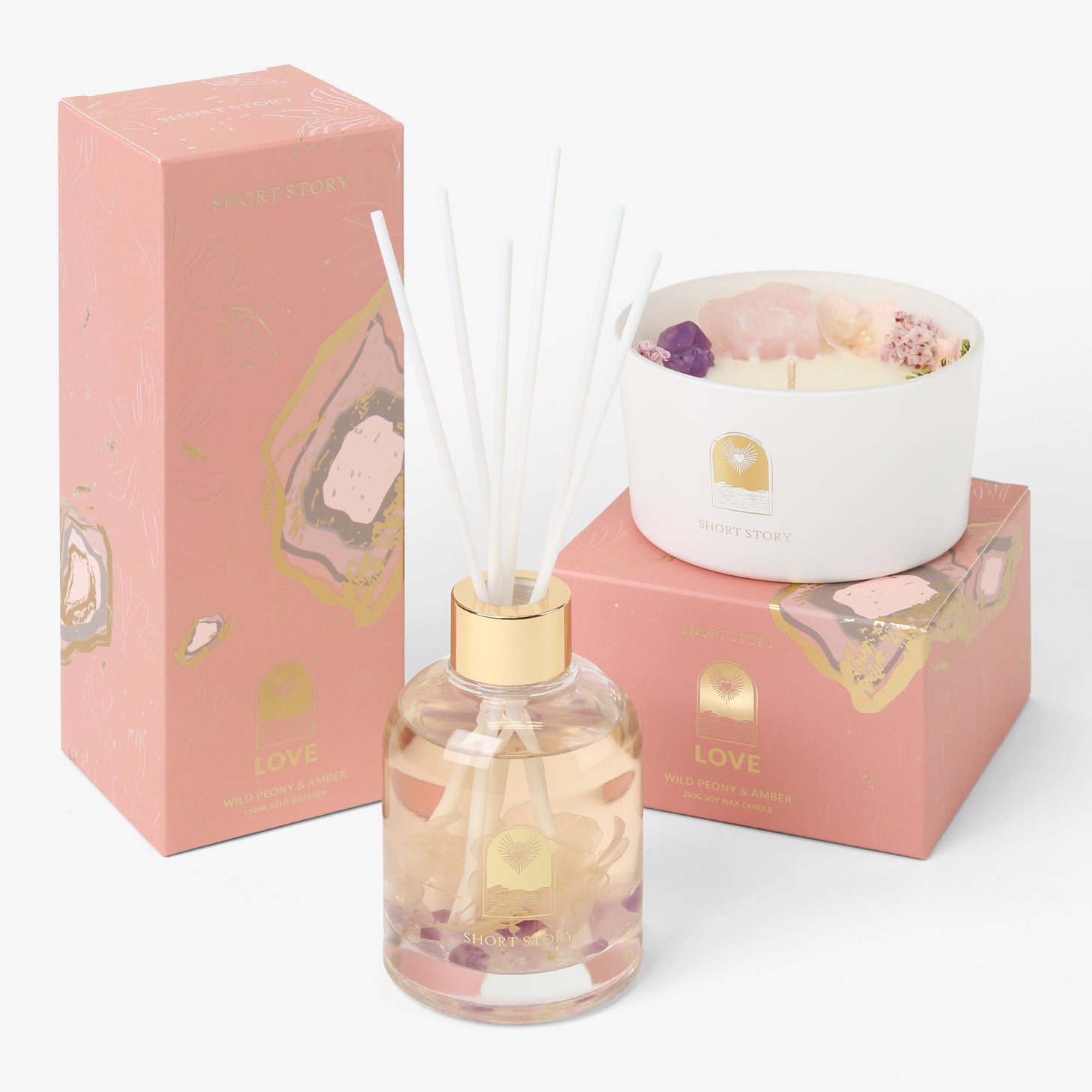 Floral Crystal Love Collection Pack - Wild Peonie & Amber