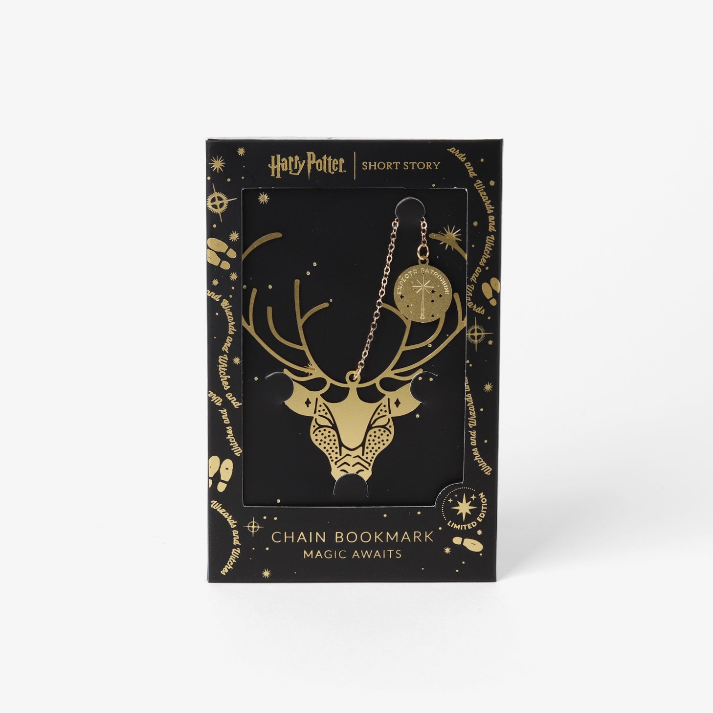 Harry Potter Gold Bookmark Expecto Patronum