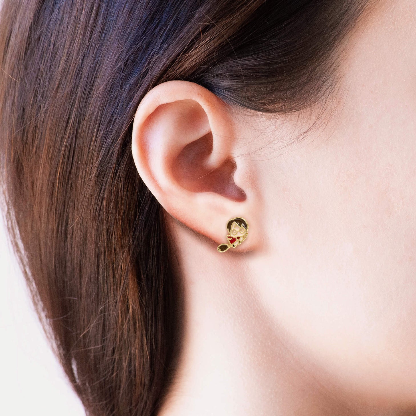 Harry Potter Earring Epoxy Harry & Hedwig