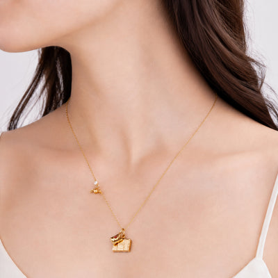 Harry Potter Necklace Hogwarts Letter