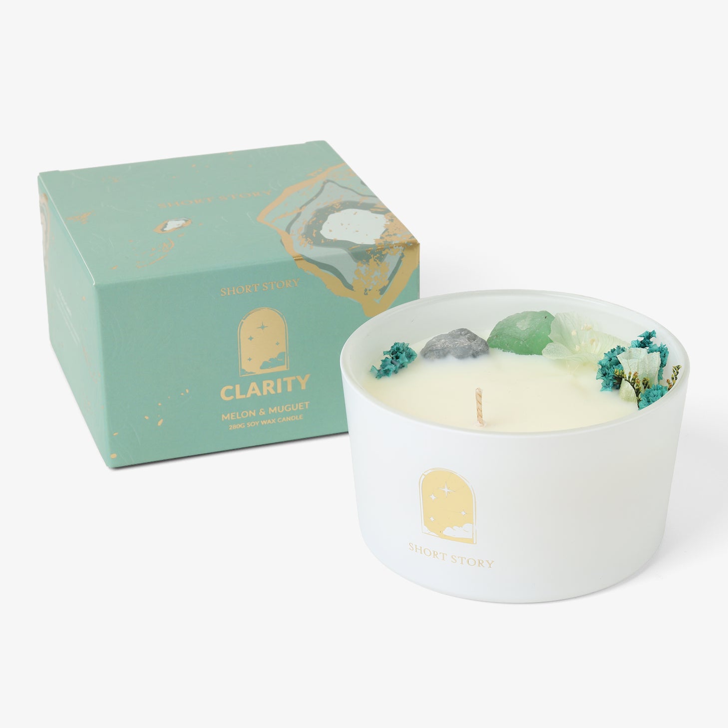 Floral Crystal Candle Clarity Melon & Muguet
