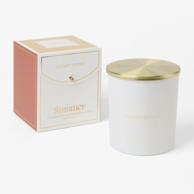 Signature Summer -Strawberry & Lotus Blossom Soy Candle