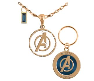 Marvel Necklace &amp; Pet Charm Set Avengers