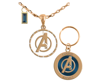 Marvel The Avengers Iron Man Charm, Gold plated