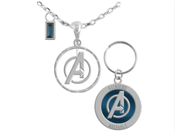 Marvel Necklace &amp; Pet Charm Set Avengers