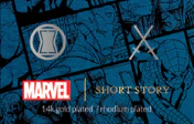 Marvel Earring Black Widow &amp; Dual Batons