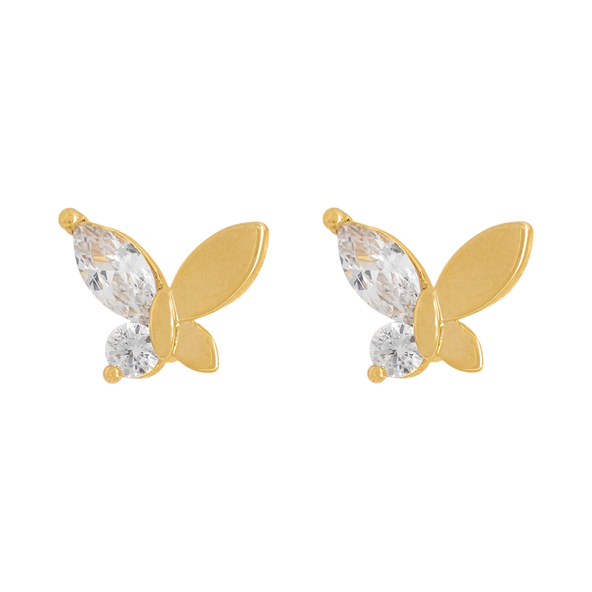 Half earrings clearance gold