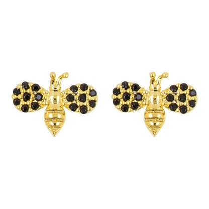 Earring Diamante Bee