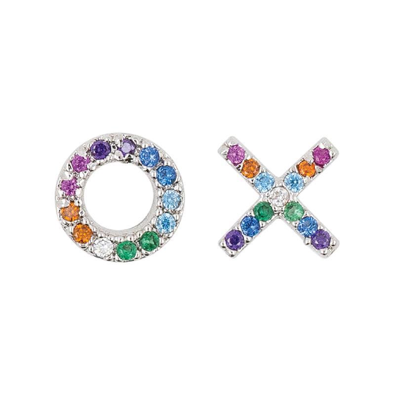 Earring Diamante XO Rainbow