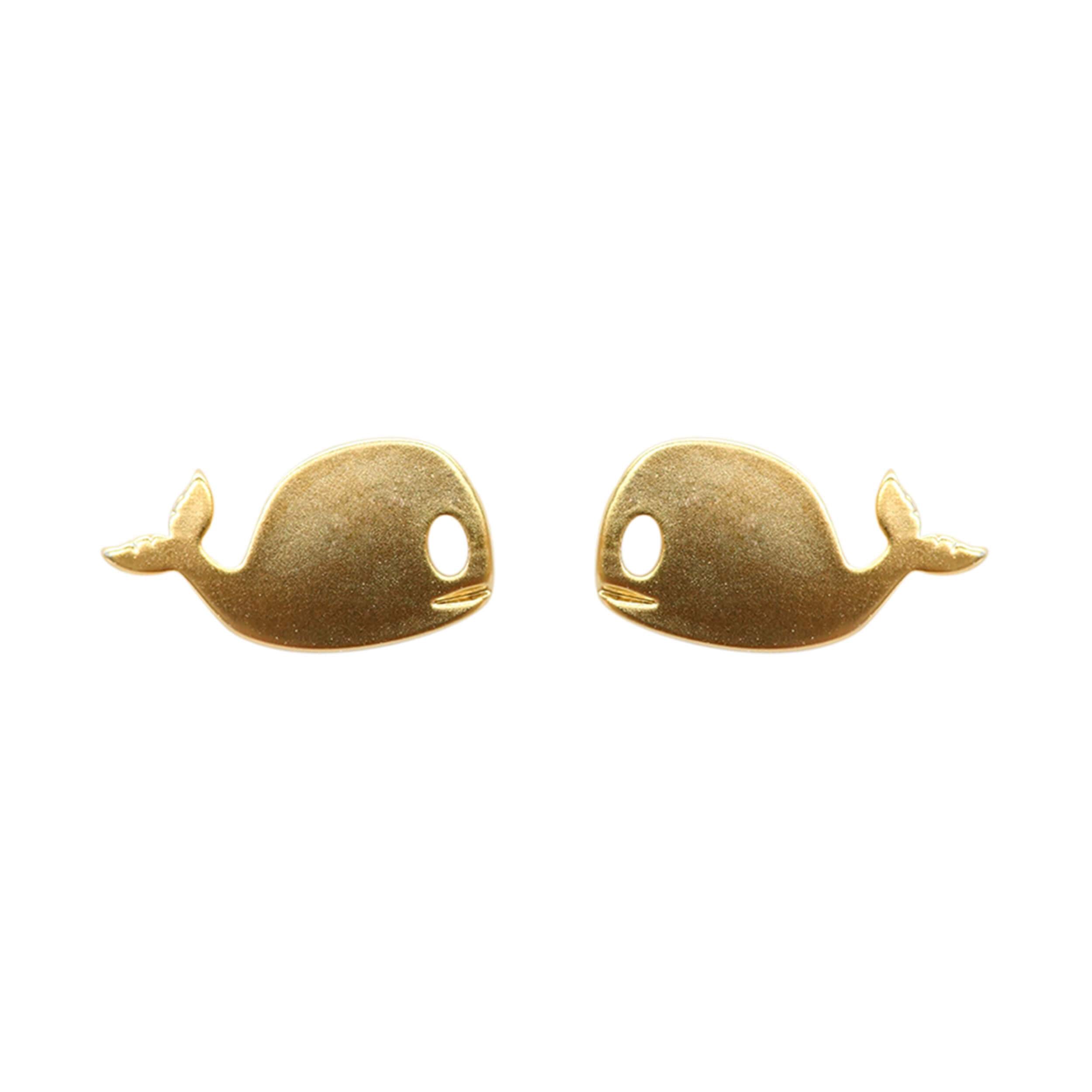 Whale earrings store