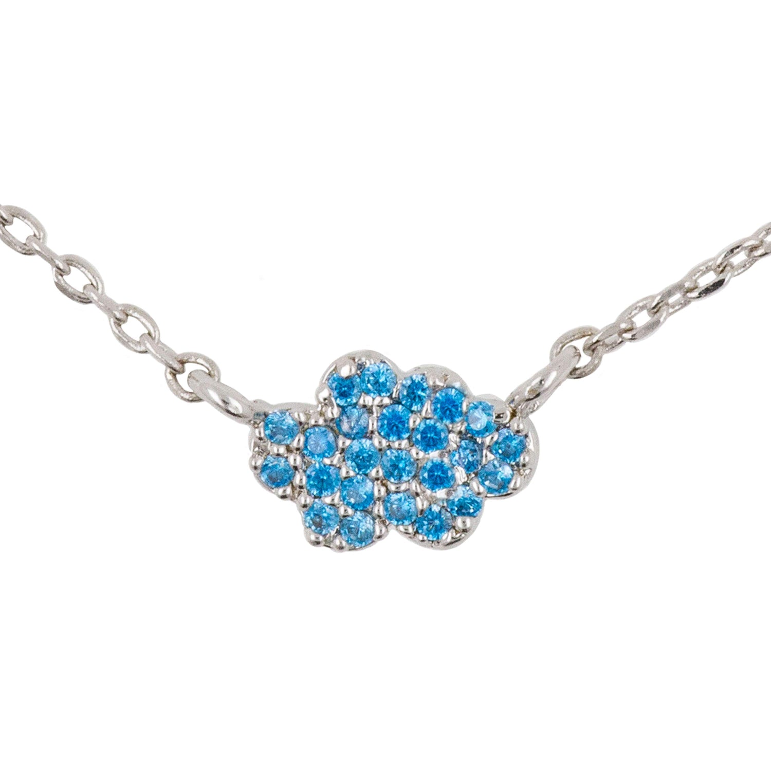 Necklace Diamante Cloud Blue
