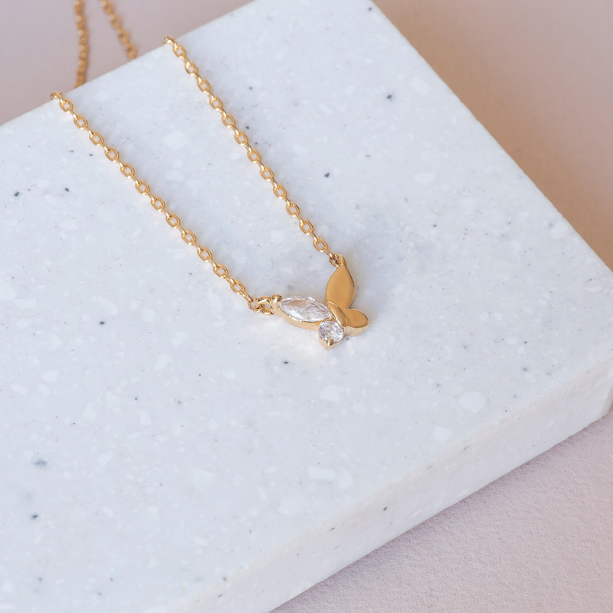Buy Ayesha Circular Diamante Stud Gold-Toned Mini Pendant Necklace online