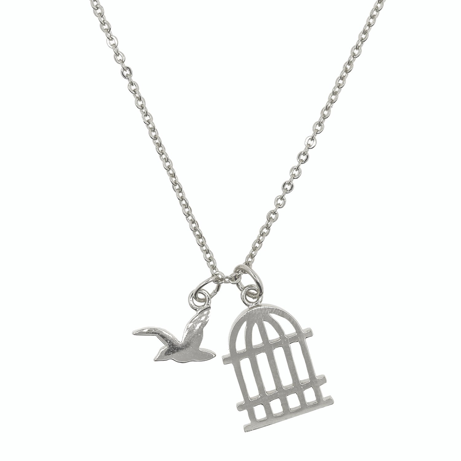 Necklace Bird and Cage