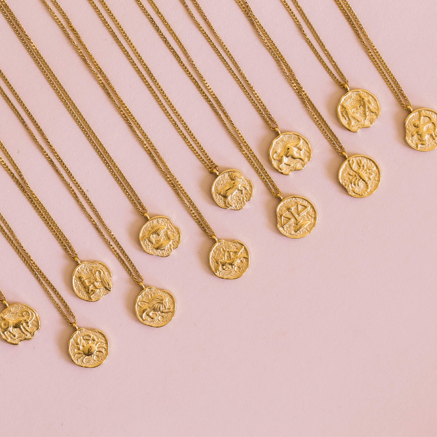 Necklace Medallion Sagitarius Gold *