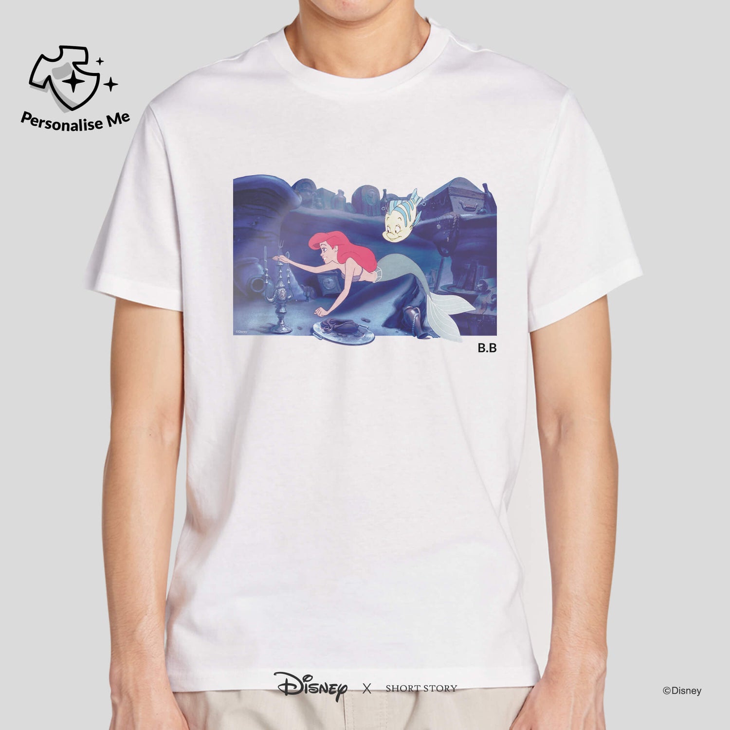 little mermaid t shirt mens