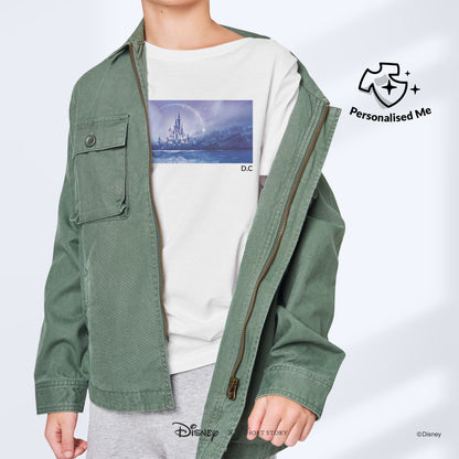 T-Shirt Print Disney Castle Night Scene