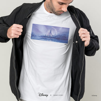 T-Shirt Print Disney Castle Night Scene