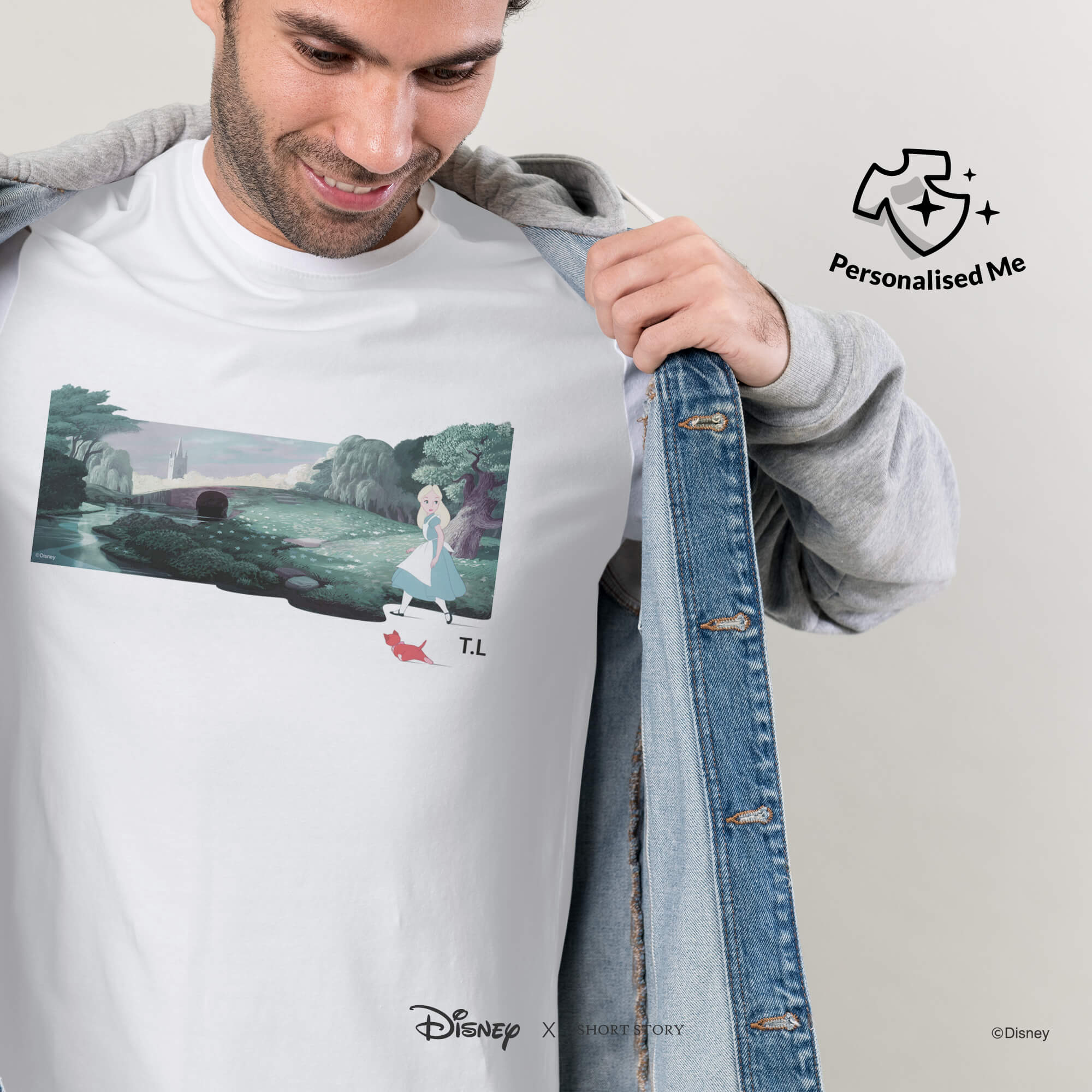 T-Shirt Print Alice in Wonderland Forest