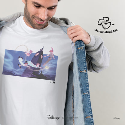 T-Shirt Print Tinker Bell Flying Over The Sky Scene