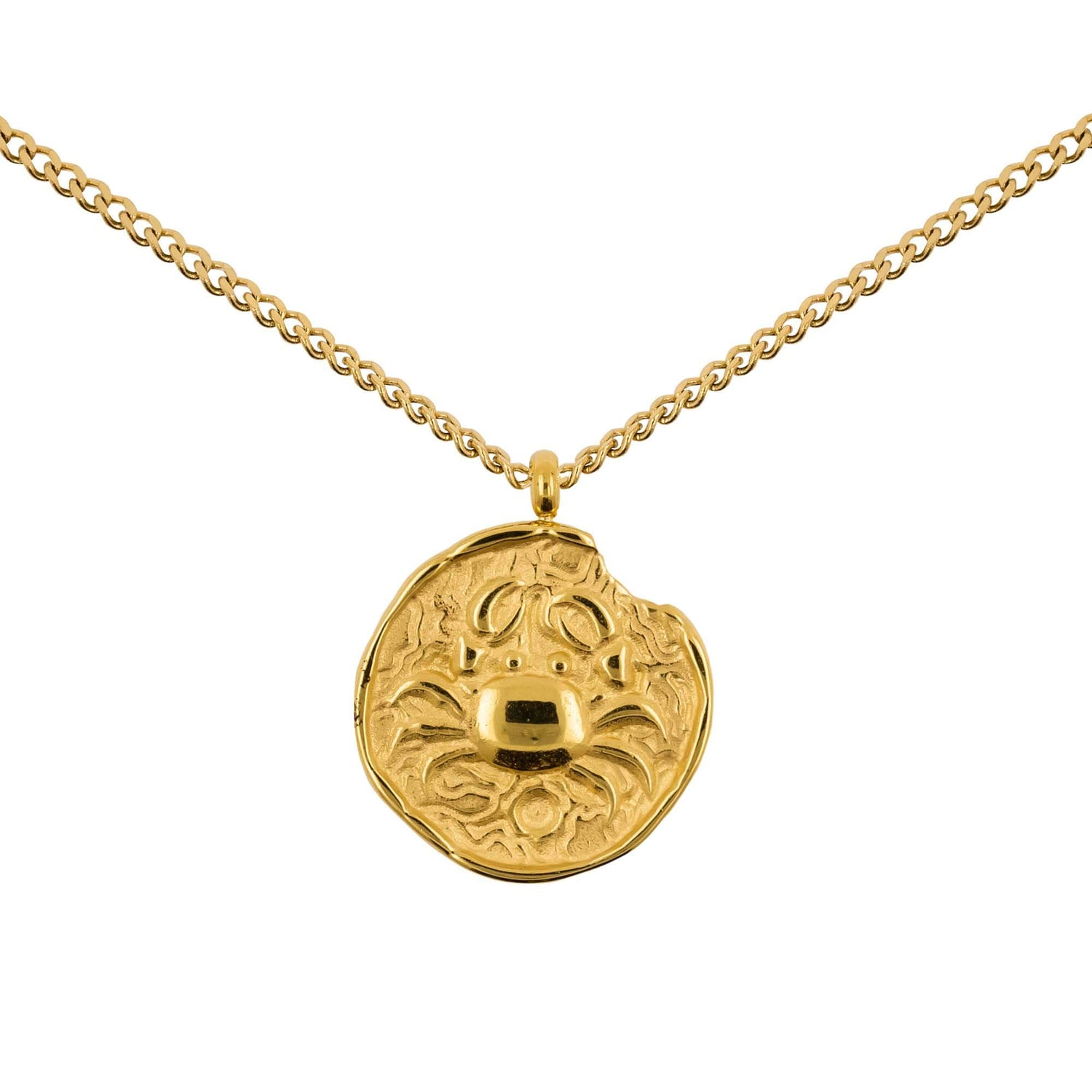Necklace Medallion Cancer Gold *