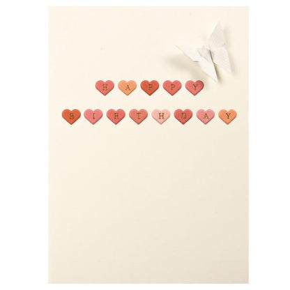 Card Embossed Happy Birthday