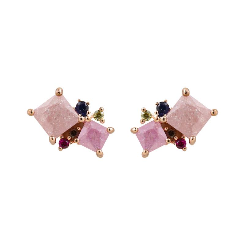 Earring Allure Pink and Purple