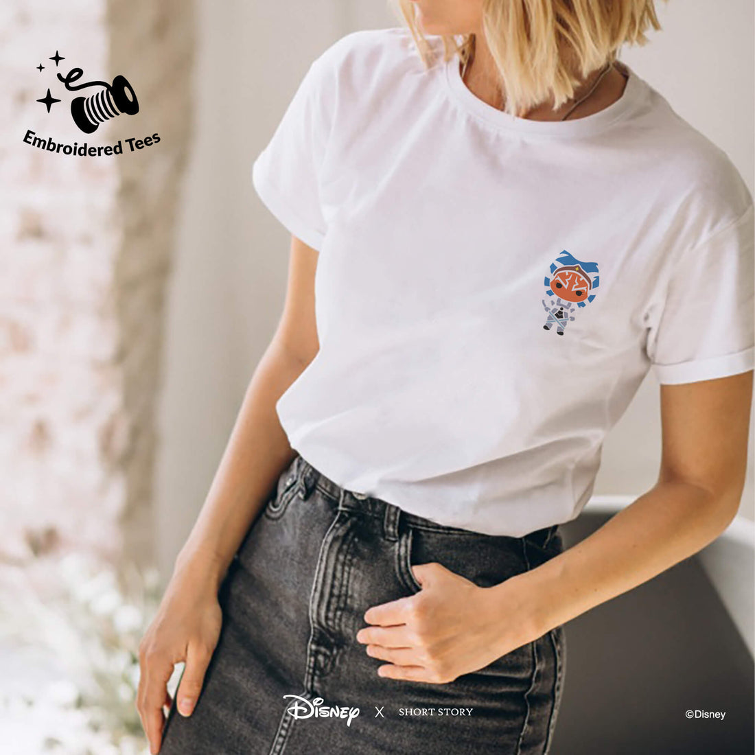 T-Shirt Embroidery Star Wars Ahsoka Tano™