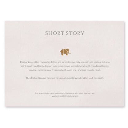 Small White Frame Happy Elephant Pink