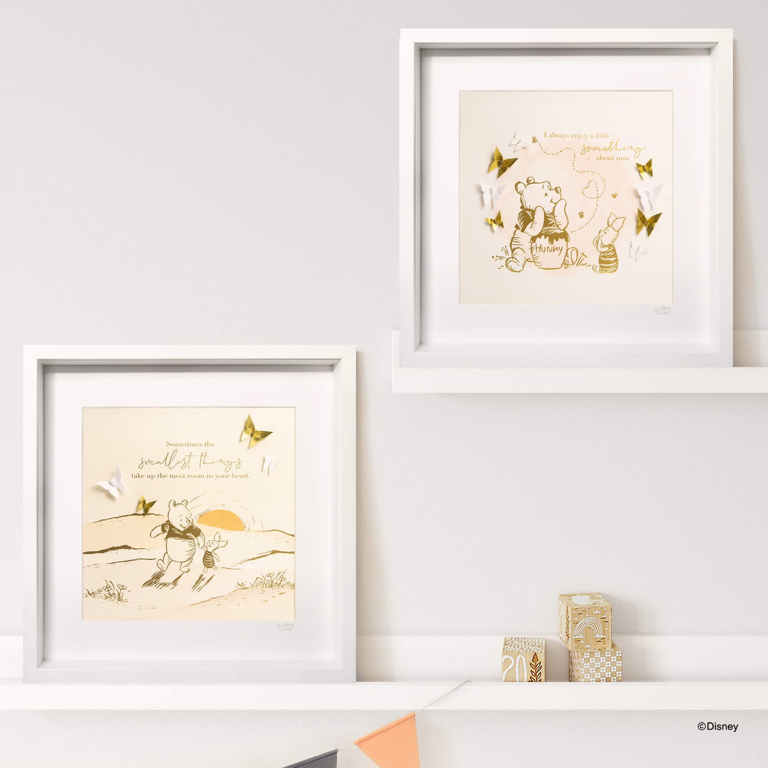 Disney White Frame Pooh &amp; Piglet Smallest Things