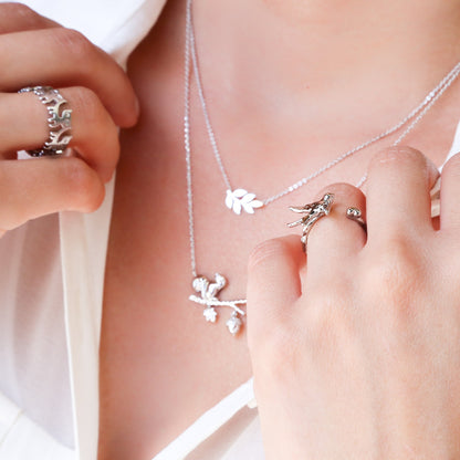 Necklace Simple Leaf