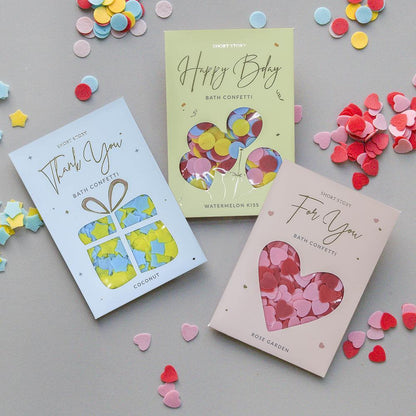 Card Bath Confetti Thank You Coconut