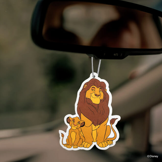 Disney Car Air Freshener Simba &amp; Mufasa