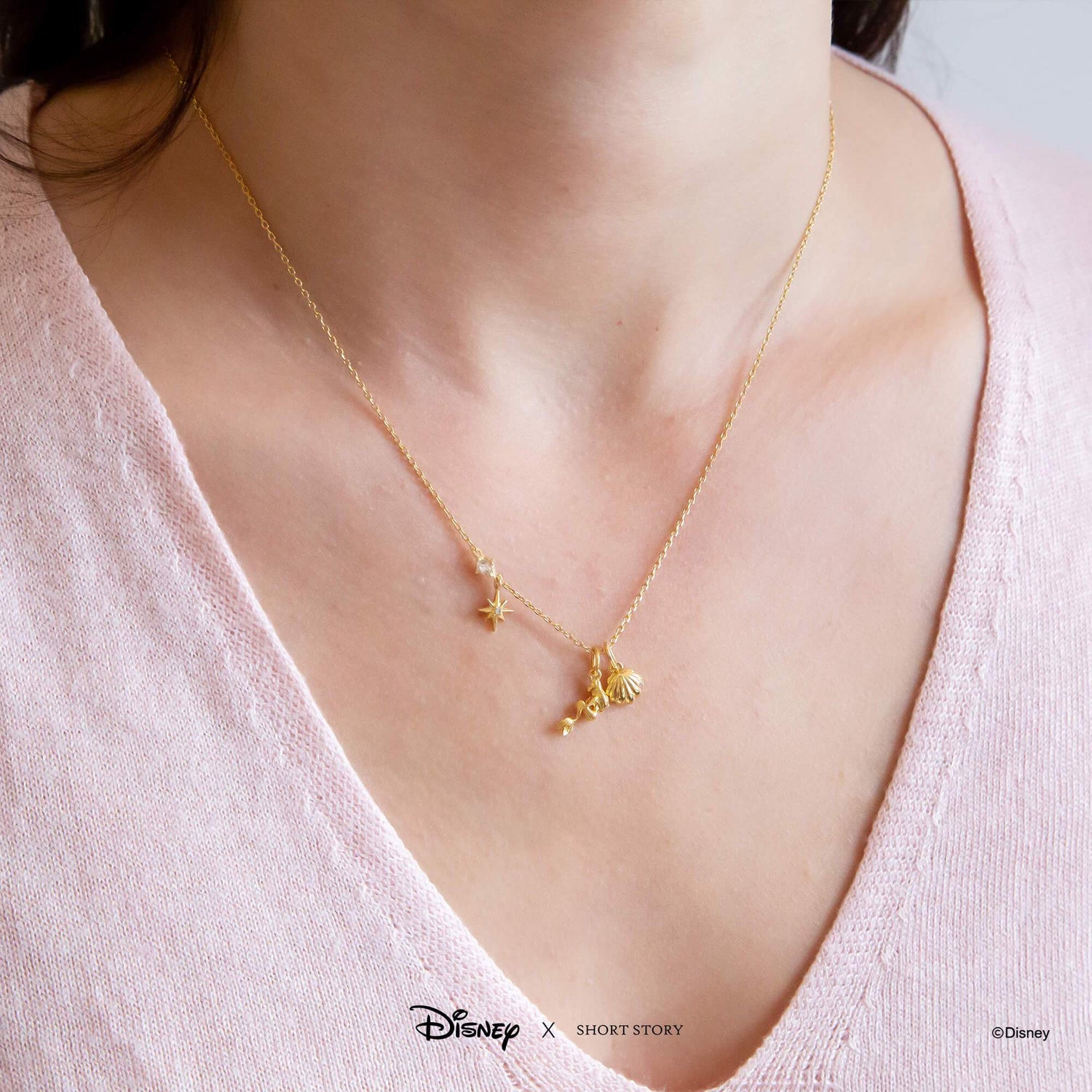 Disney Necklace Charm Ariel