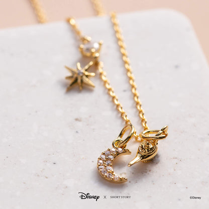 Disney Necklace Charm Diamante Moon