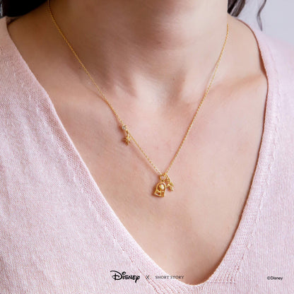Disney Necklace Charm Enchanted Rose
