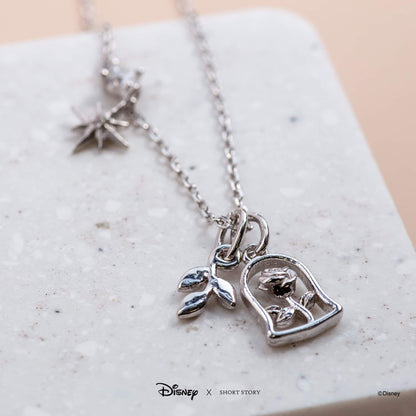 Disney Necklace Charm Enchanted Rose