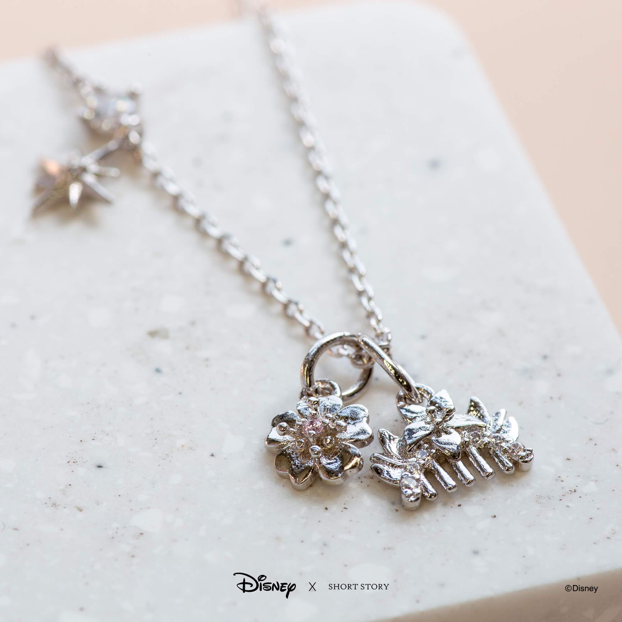 Disney Necklace Charm Diamante Mulan Hair Comb