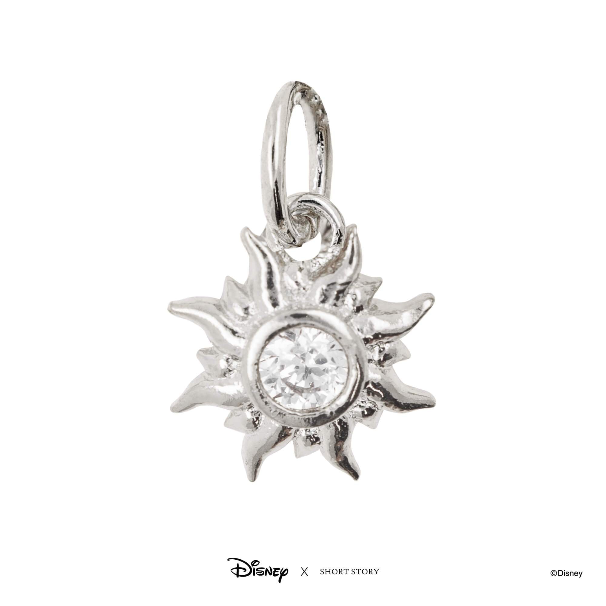 Disney Necklace Charm Diamante Tangled Sun