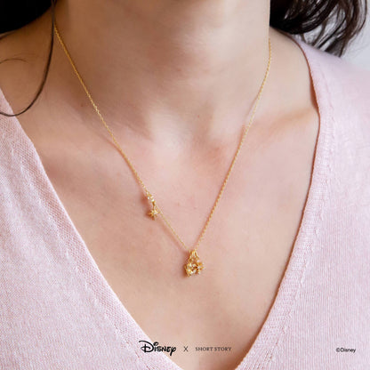 Disney Necklace Charm Diamante Snowflake
